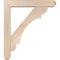 Ekena Millwork Olympic Craftsman Smooth Bracket w/ Offset Brace, Douglas Fir, 5 1/2"W x 28"D x 32"H BKT0604X28X32OLY04SDF - alternate 2